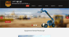 Desktop Screenshot of gmequipmentrentals.com